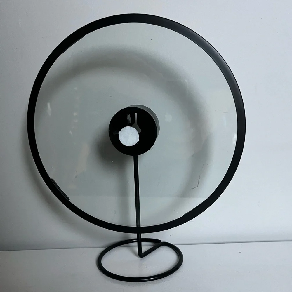 Round Infinity Frame Black 8” Floating design with removable stand by Umbria